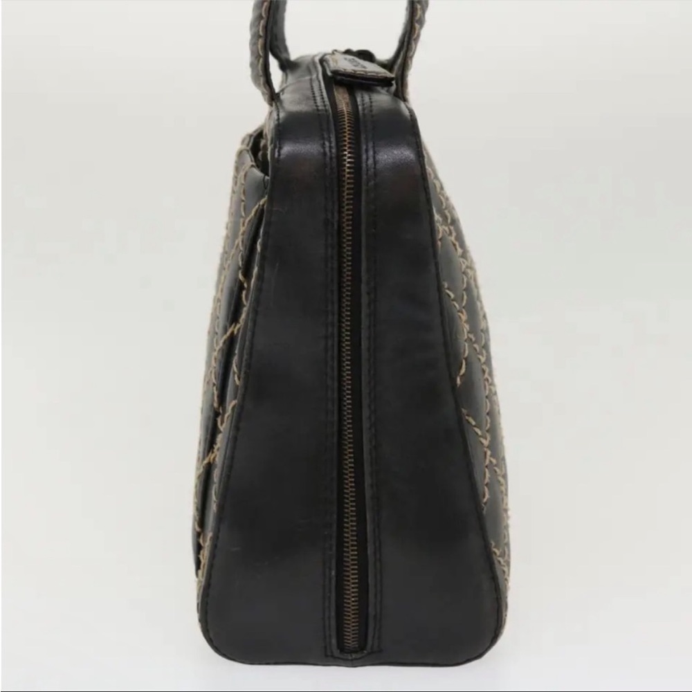 CHANEL WILD STICH QUILTED BLACK PURSE/ SHOULDER BAG - Picture 8 of 14